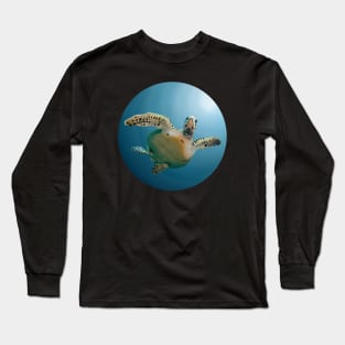 Turtle Digital Painting Long Sleeve T-Shirt